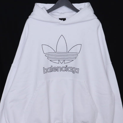 BALENCIAGA × ADIDAS 23SS Large Fit Hoodie White Size 2