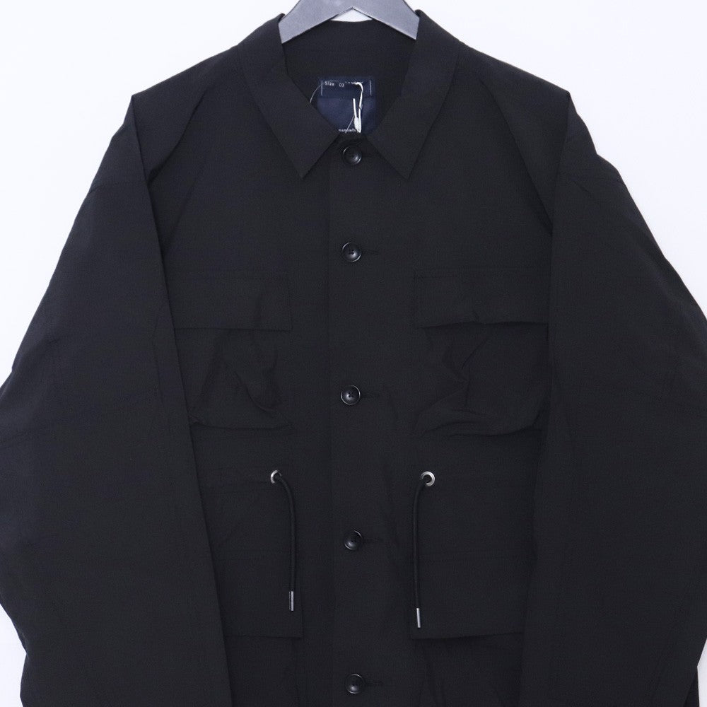 MEANSWHILE Paper Touch Feather Blouson Jacket Black Size 3
