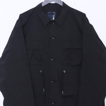 MEANSWHILE Paper Touch Feather Blouson Jacket Black Size 3