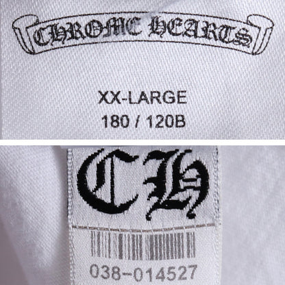 CHROME HEARTS Horseshoe Print Pocket T-Shirt White Size XXL
