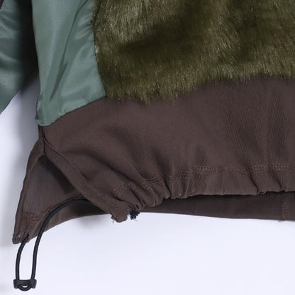 TOGA VIRILIS Fake Fur Jersey Pullover Khaki Size 46