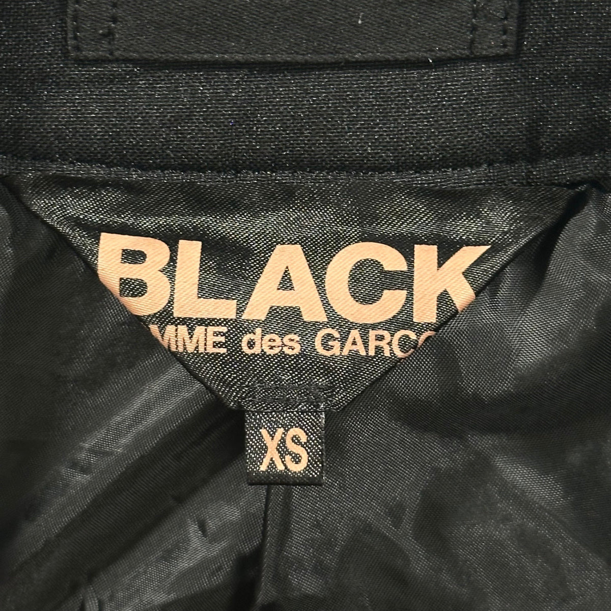 BLACK COMME des GARCONS 21AW Polyester Coat Black Size XS