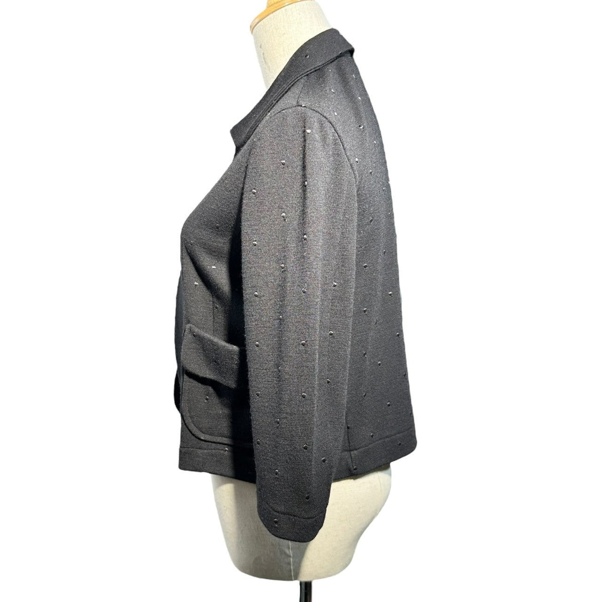tricot COMME des GARCONS 09AW Shawl Jacket Black Size FREE
