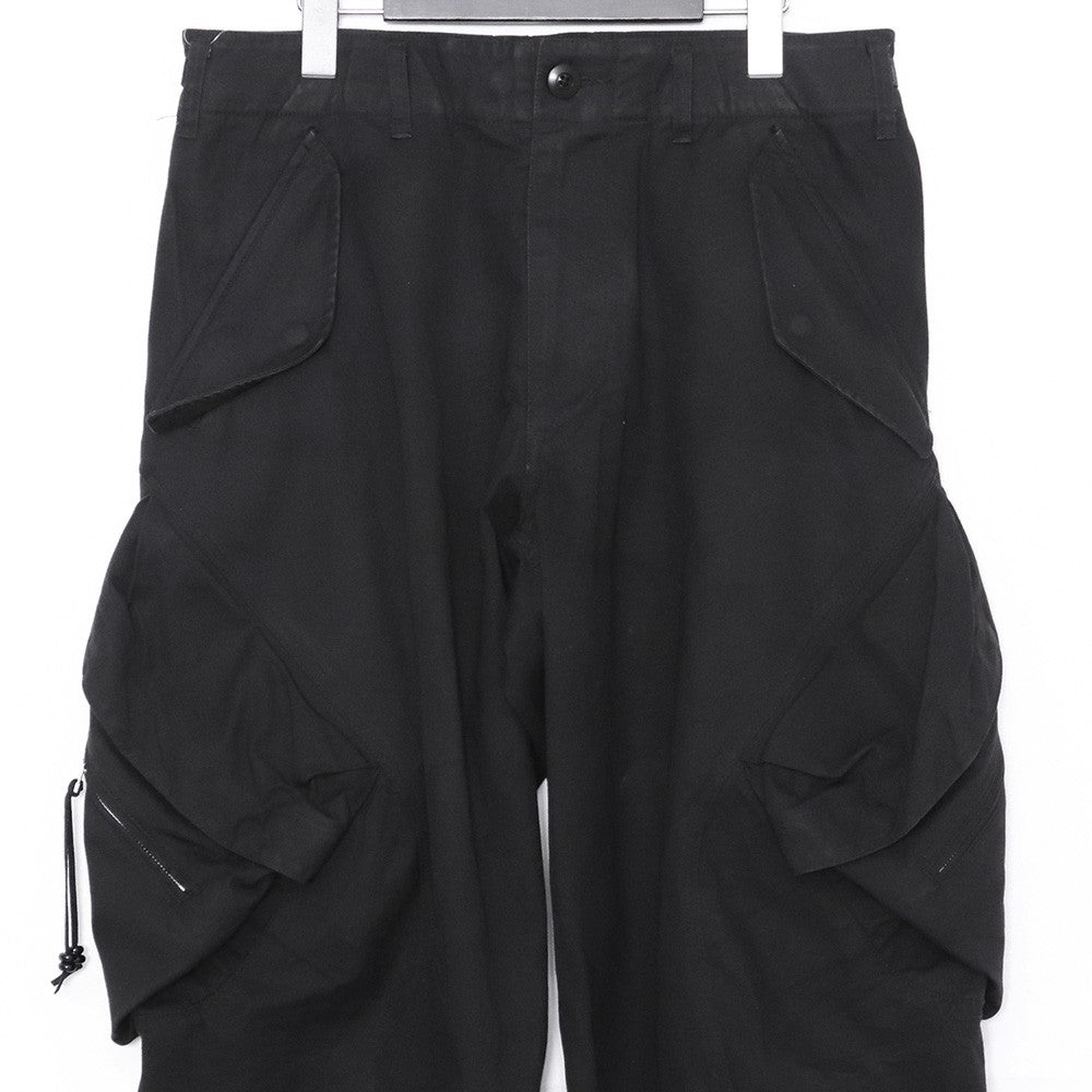 NVRFRGT 24AW 3D Twisted Cargo Pants Black Size 2