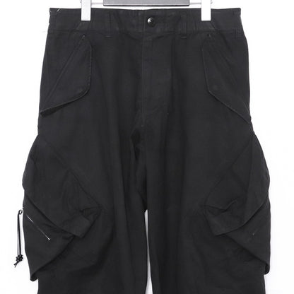 NVRFRGT 24AW 3D Twisted Cargo Pants Black Size 2