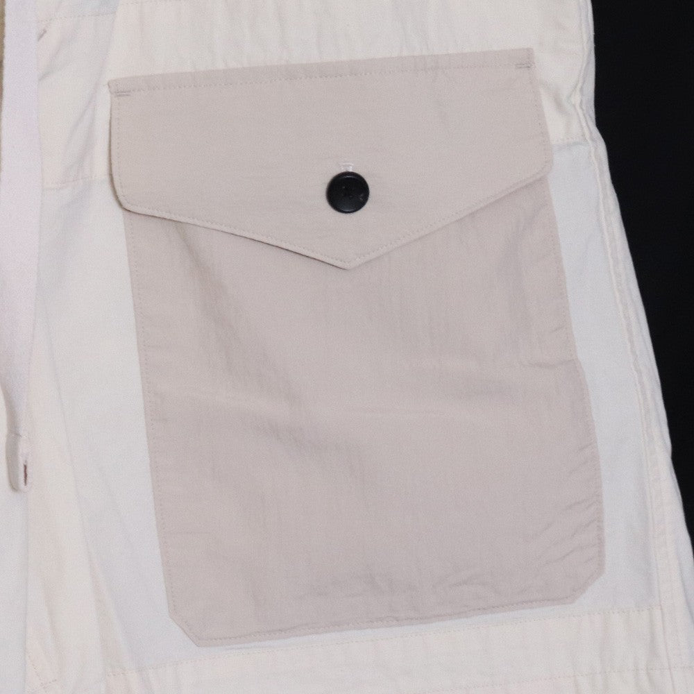 SUS-SOUS 25SS Organic Cotton Silk Nep Shorts White Size 9