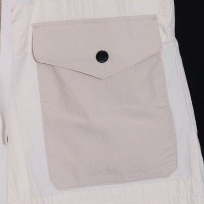 SUS-SOUS 25SS Organic Cotton Silk Nep Shorts White Size 9