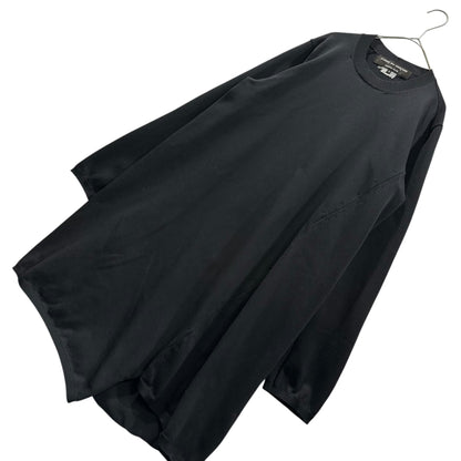 CDG HOMME PLUS 18AW Asymmetrical Hem Long Knit Black Size S