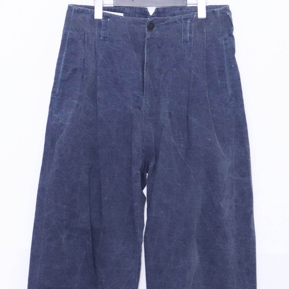 HANNIBAL Washed Two-Tuck Wide Casual Pants Size 46
