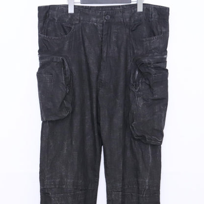 Nude: Masahiko Maruyama Linen India Ink Cargo Pants Size 3