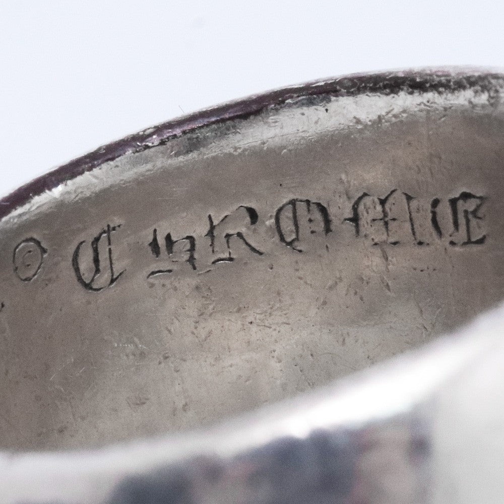 CHROME HEARTS Classic Oval Cross Ring Silver Size ONE SIZE