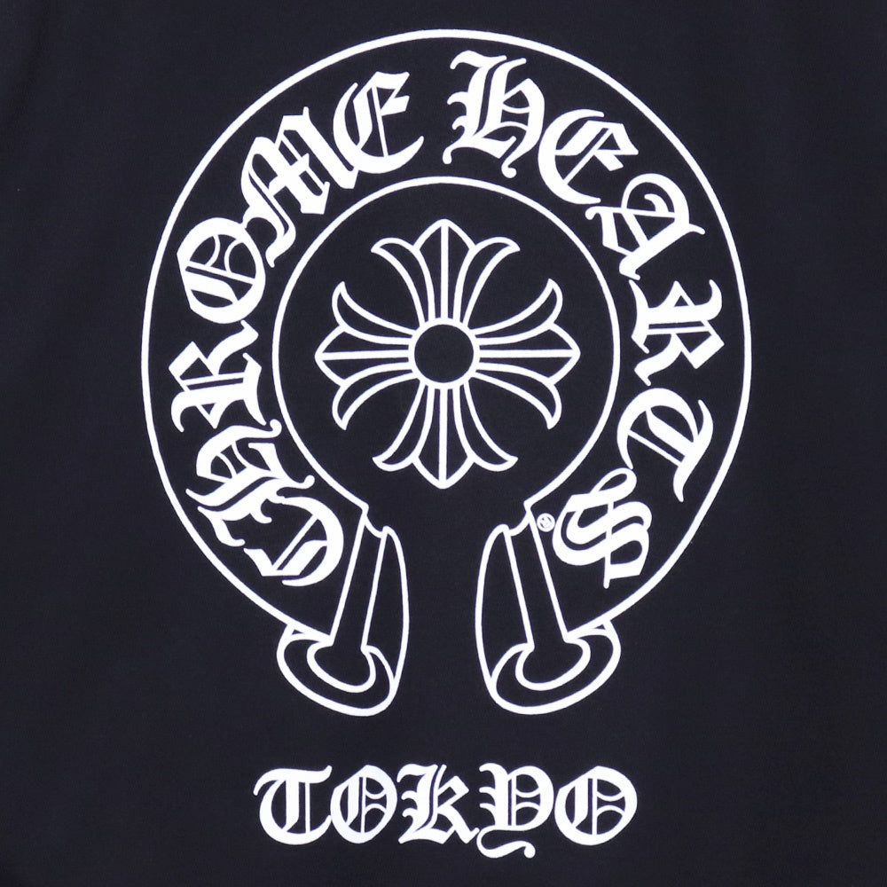 CHROME HEARTS Tokyo Ltd Back Horseshoe Hoodie Black Size M