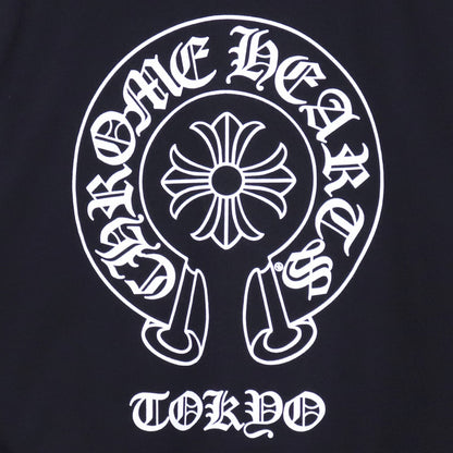 CHROME HEARTS Tokyo Ltd Back Horseshoe Hoodie Black Size M