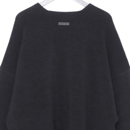 FEAR OF GOD Black Dropped Shoulder Crewneck Sweater Size L
