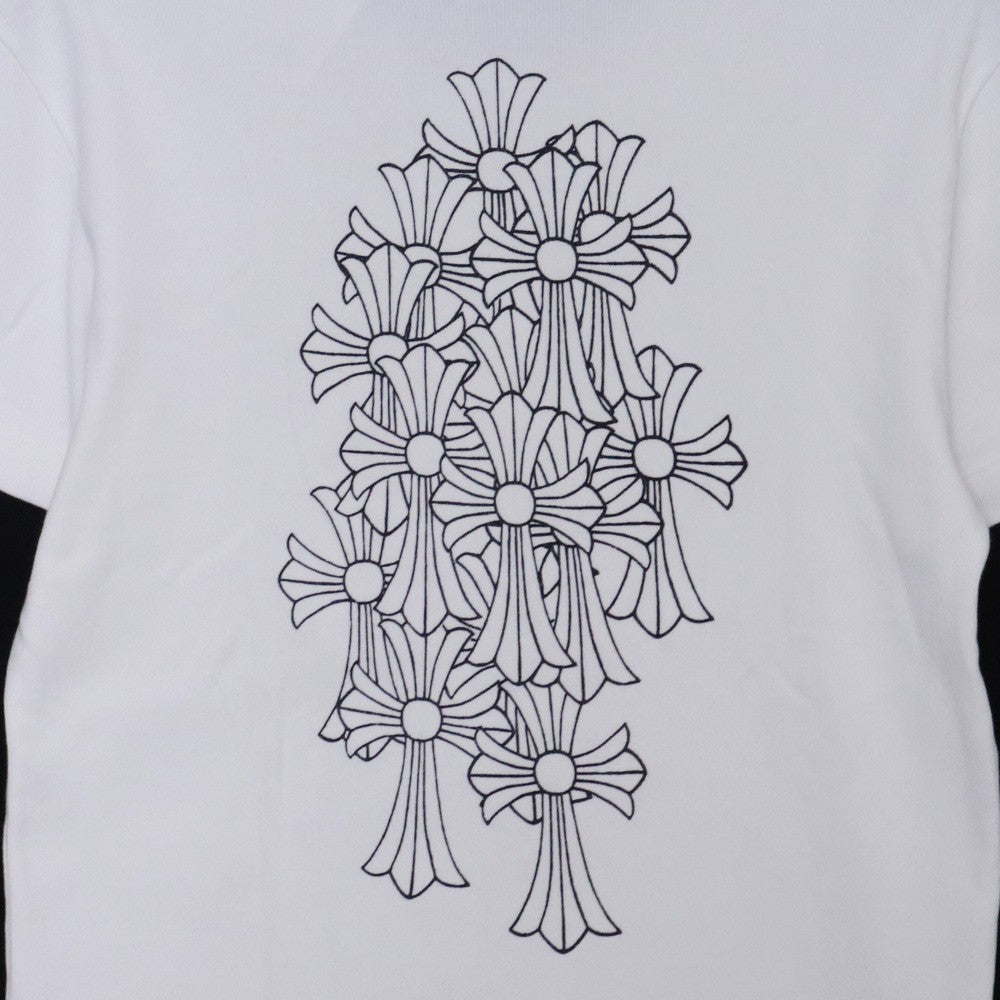 CHROME HEARTS OLD 90s Cemetery Cross T-Shirt White Size M