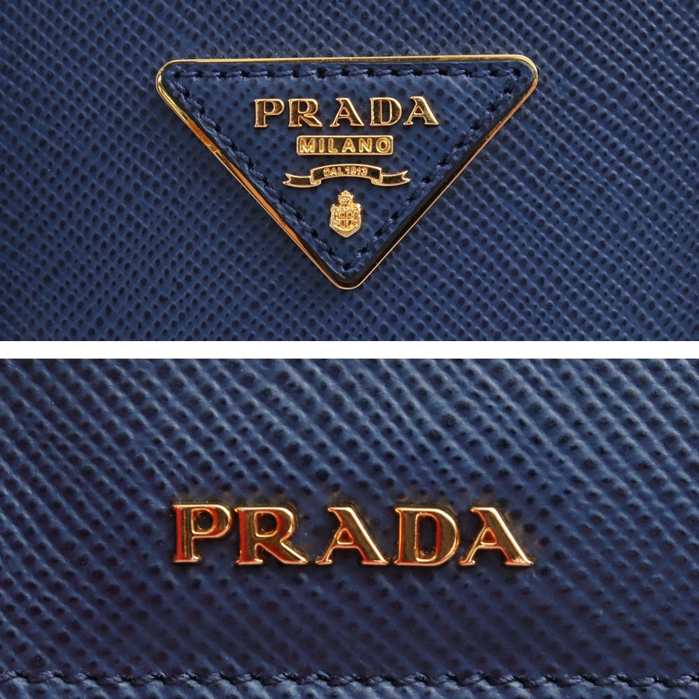 PRADA SAFFIANO CUIR Tote Bag Bluette Size F