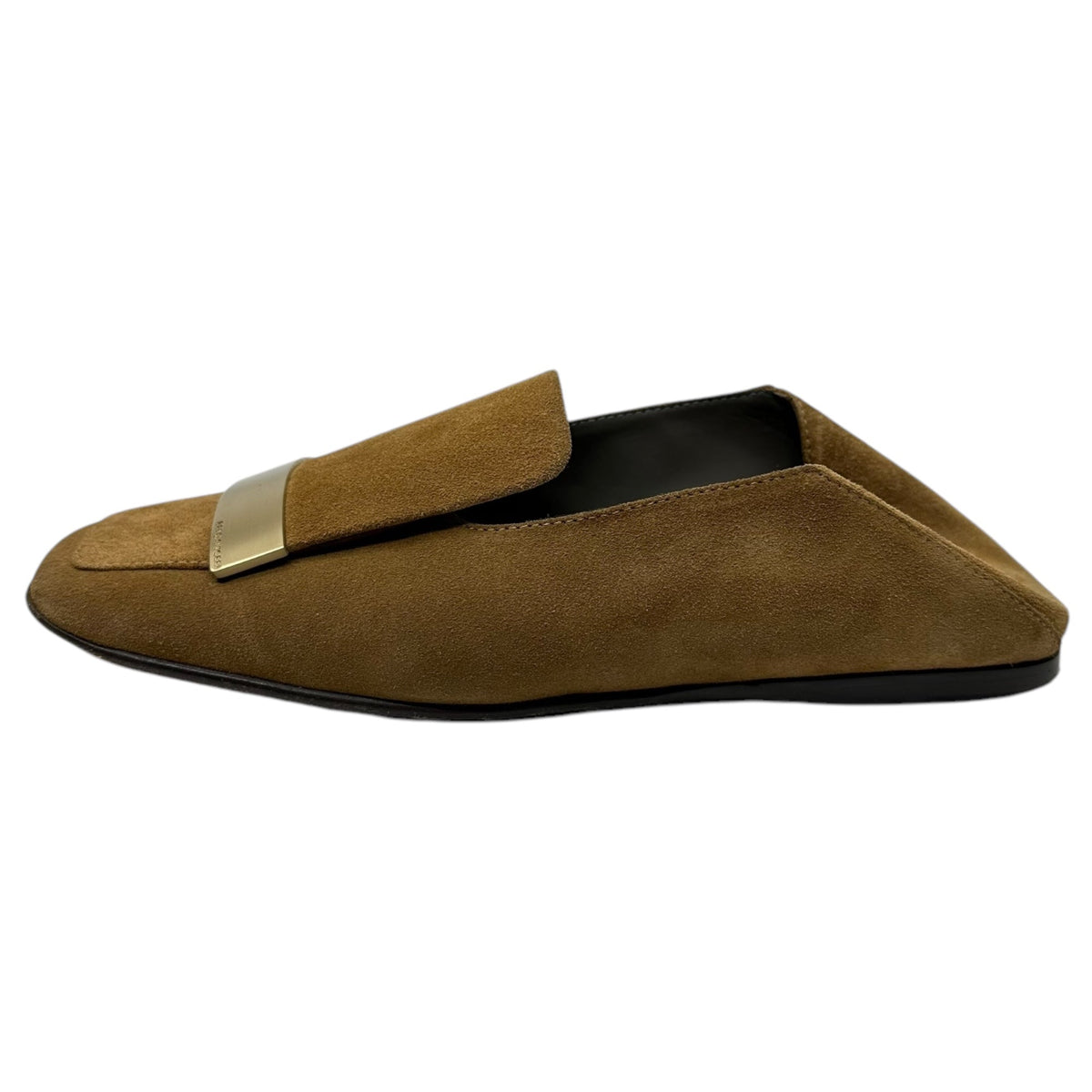 Sergio Rossi 23SS Metal Plate Loafers Beige Size 5 1/2