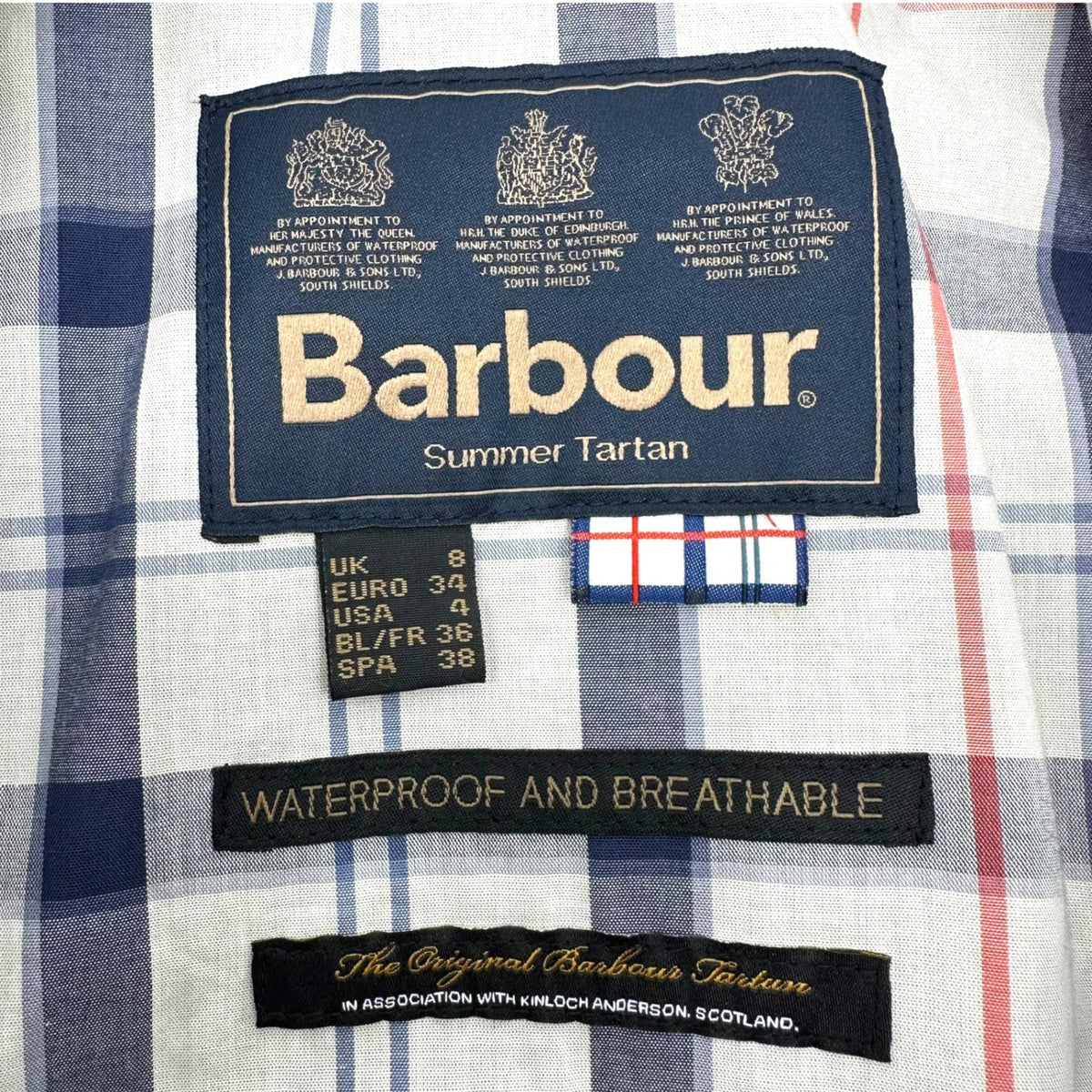 Barbour Thornhill Belted Trench Coat Navy Size 8