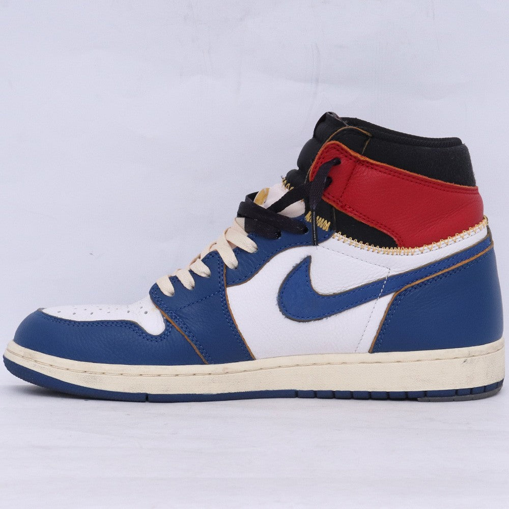 NIKE x UNION AJ1 Retro High Storm Blue Sneakers Size 28.5cm