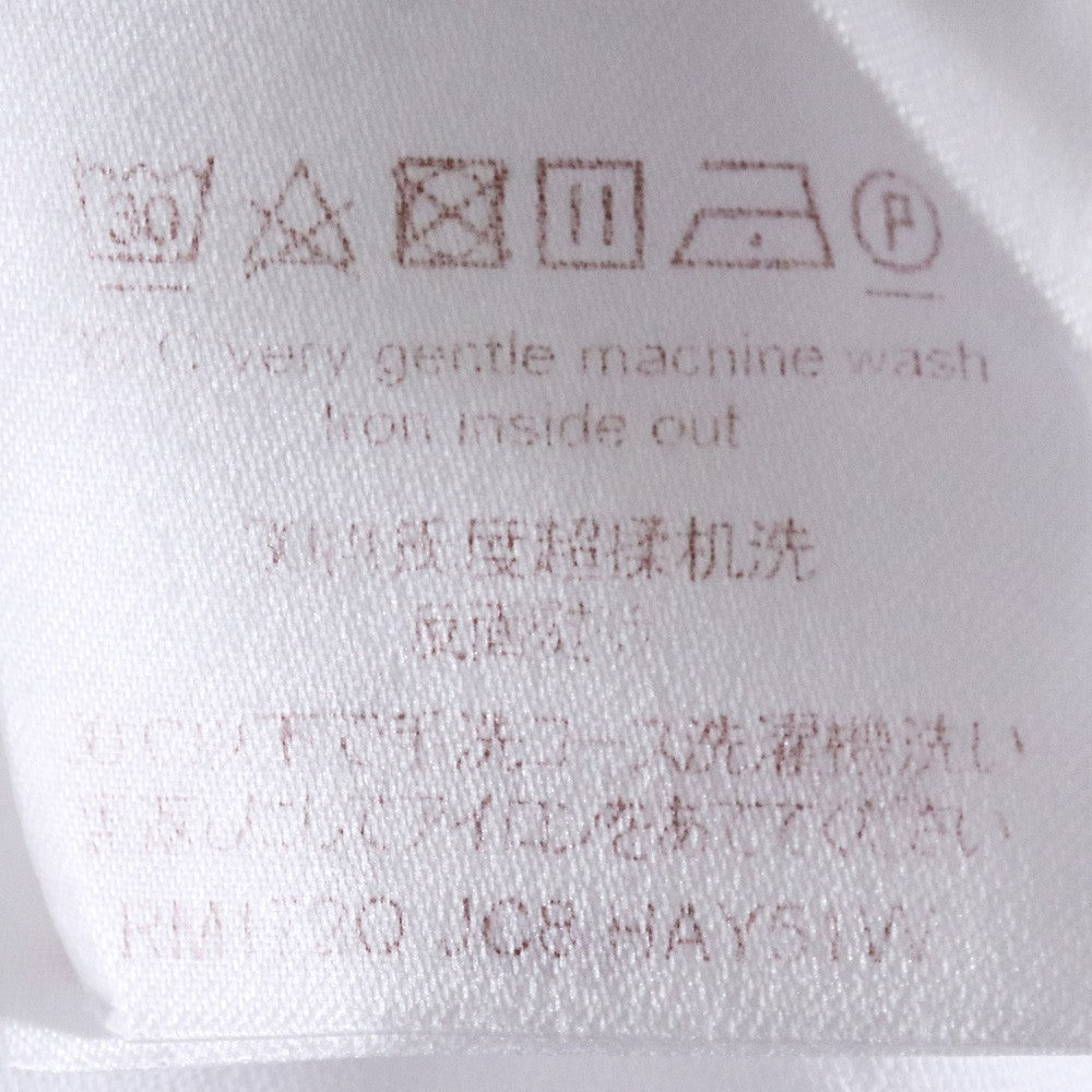 LOUIS VUITTON Circle Logo Cotton T-Shirt White Size L