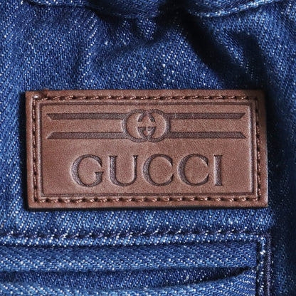 GUCCI Washed Organic Denim Jeans Indigo Size 48