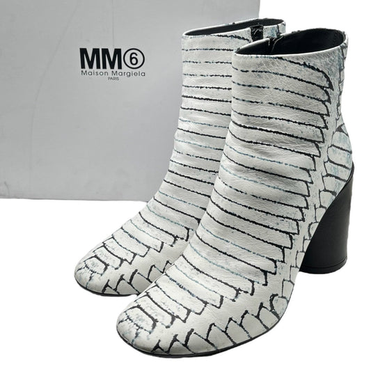 MM6 Maison Margiela 90mm Ankle Boots White Size 38