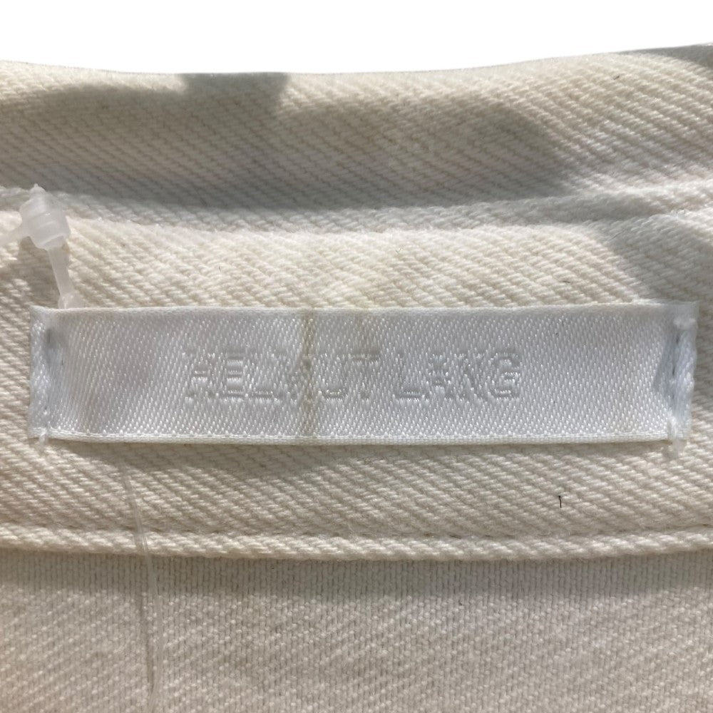 Helmut Lang Long Sleeve Painted Denim Shirt Jacket Ivory Size 38