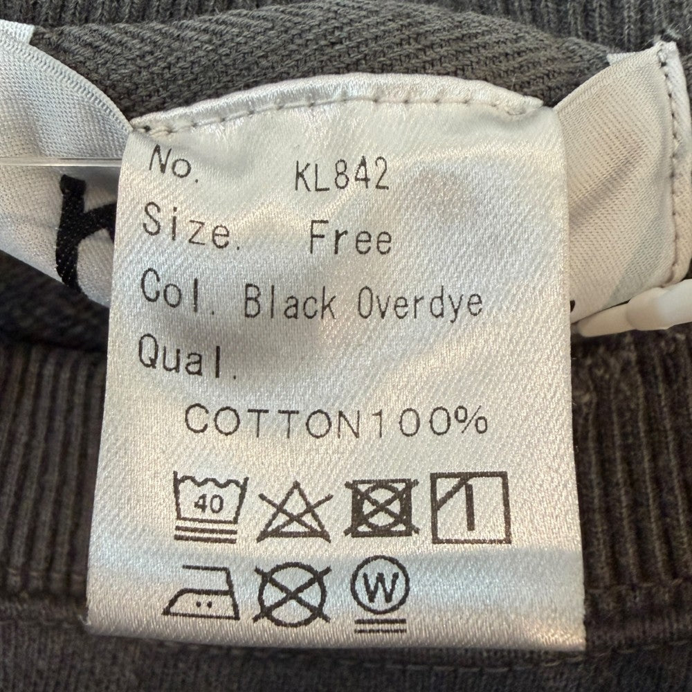KIDILL 24SS Crewneck Sweatshirt Black Free Size
