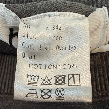 KIDILL 24SS Crewneck Sweatshirt Black Free Size