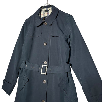 Barbour Thornhill Belted Trench Coat Navy Size 8