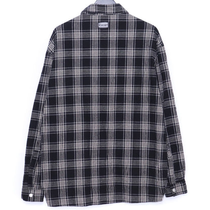 A.F ARTEFACT Exclusive Cotton Checked Shirt Black Size 2