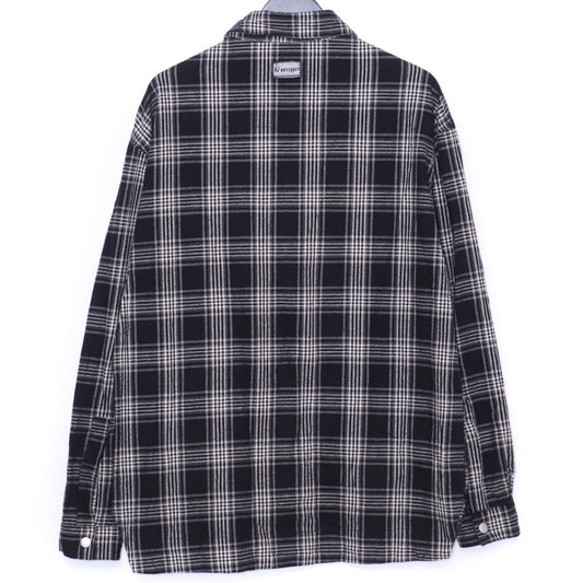 A.F ARTEFACT Exclusive Cotton Checked Shirt Black Size 2