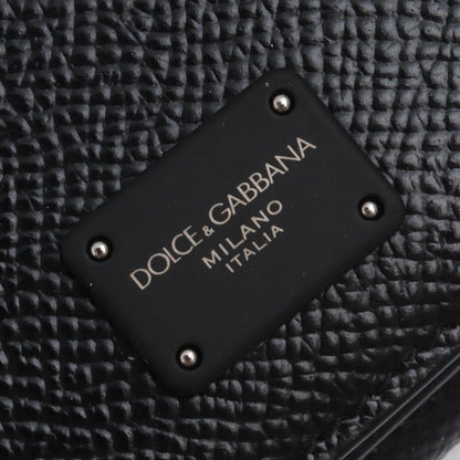 DOLCE&GABBANA Tri-Fold Mini Wallet Black Size F