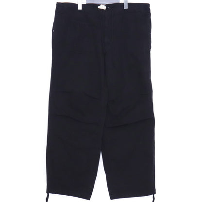 TEN C 25SS Cotton Gabardine Army Cargo Pants Black Size 48