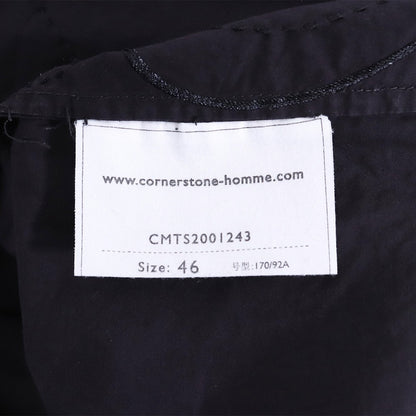 CORNERSTONE Short Sleeve Zip Button-Up Shirt Size 46