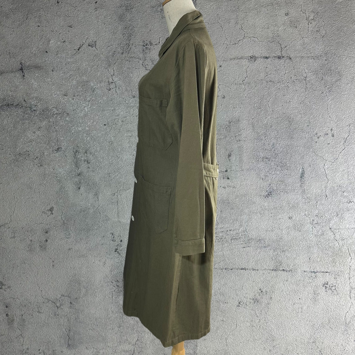 vintage Euromilitary Czech Army Work Coat Cotton