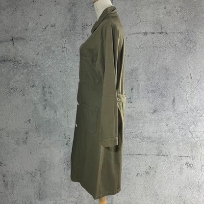 vintage Euromilitary Czech Army Work Coat Cotton