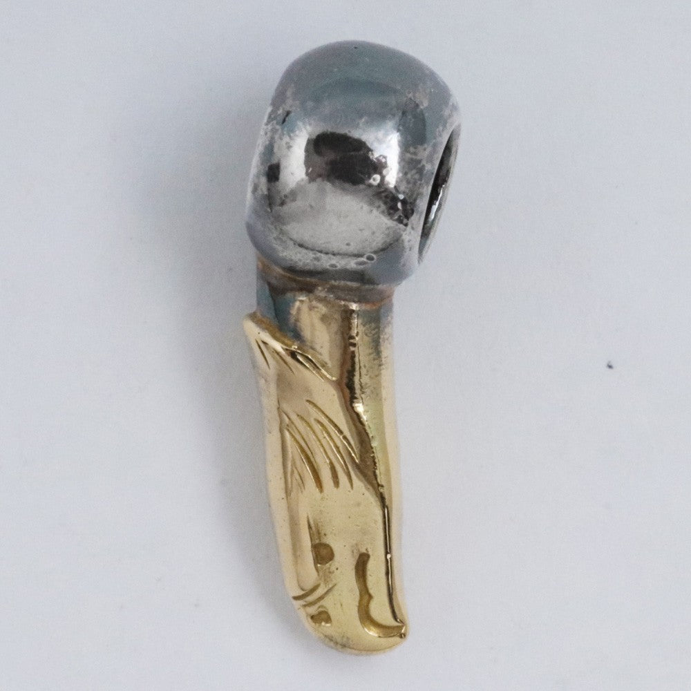 TARO WASHIMI Eagle Head Gold Silver Beads 2PC Size F