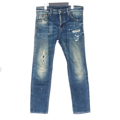 Dsquared2 Cool Guy Distressed Logo Patch Jeans Size 46