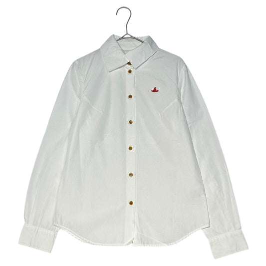 Vivienne Westwood RED LABEL Orb Logo Long Sleeve Shirt White Size 2