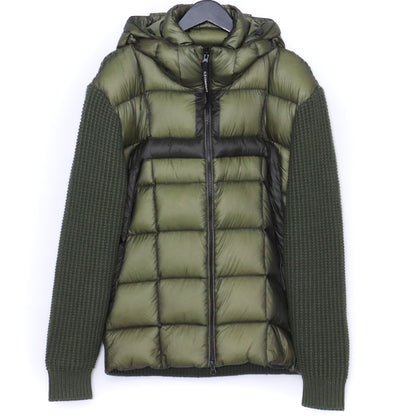 C.P. COMPANY Goggle Down Knit Jacket Khaki Size M