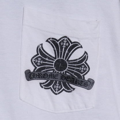 CHROME HEARTS OLD CH Plus Horseshoe T-Shirt White Size M