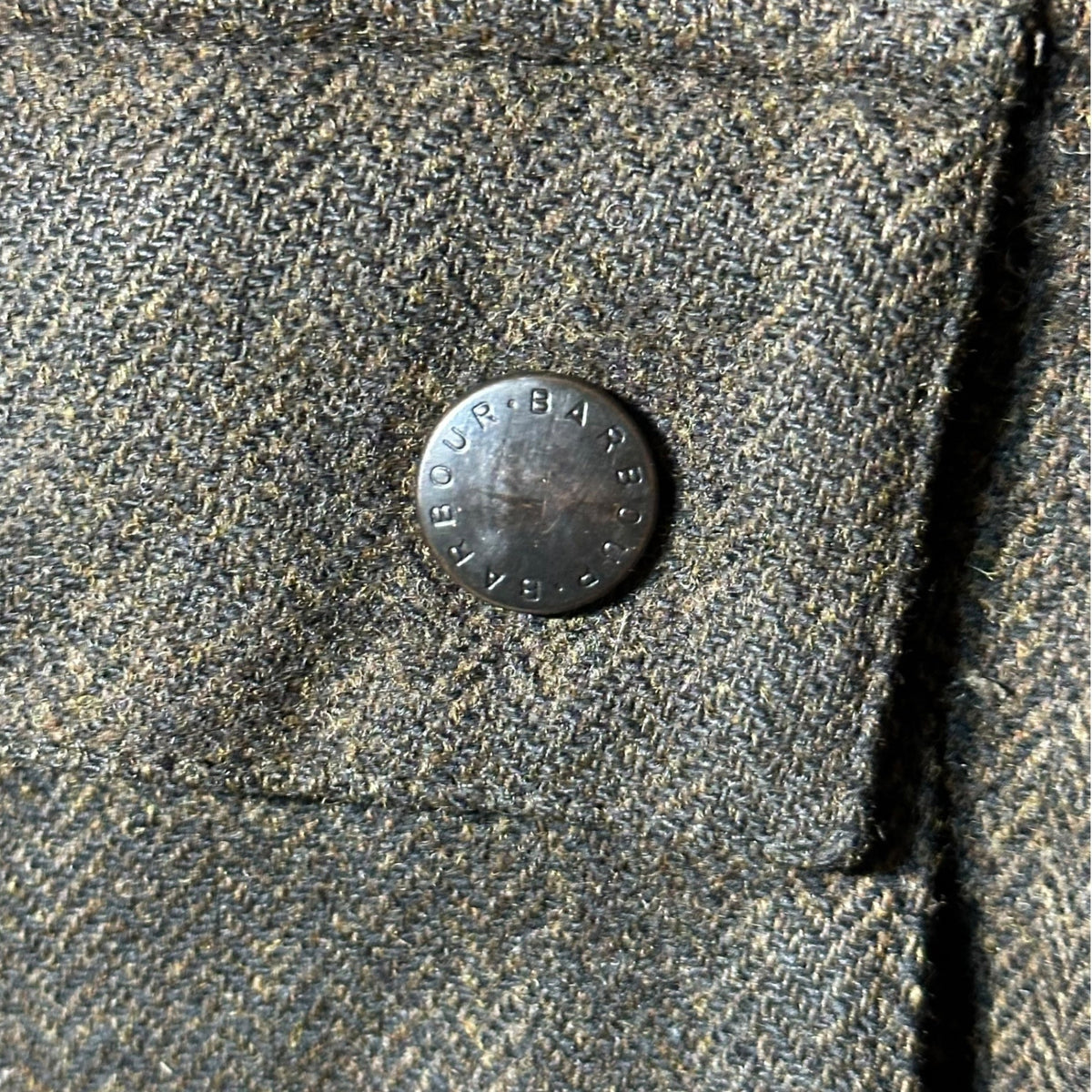 Barbour Bedale SL Waxed Tweed Oiled Jacket Size 36