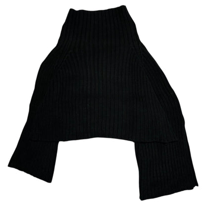 Y's Short Thick Ribbed Cotton Turtleneck Sweater Size 3