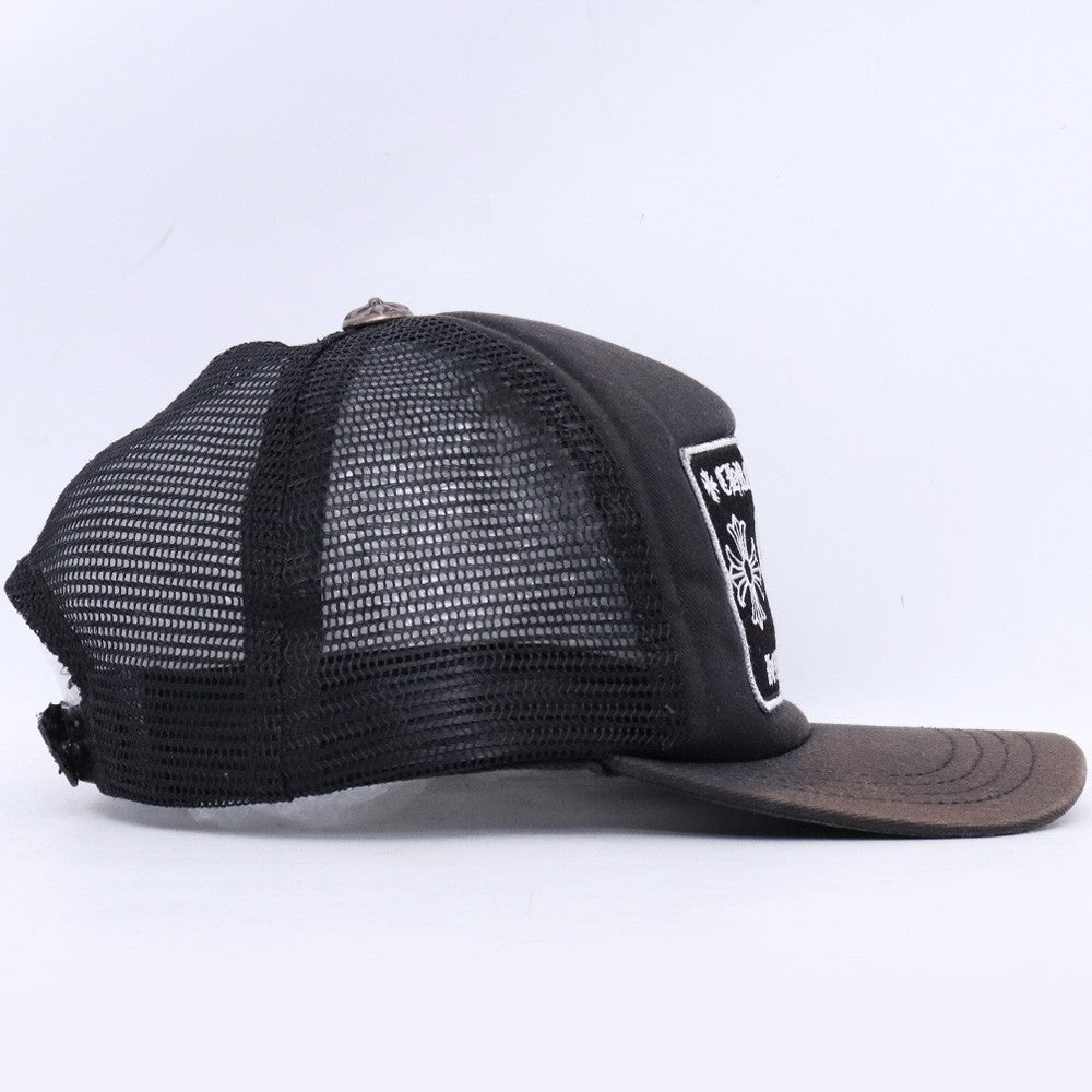 CHROME HEARTS Black Mesh Trucker Cap Size F