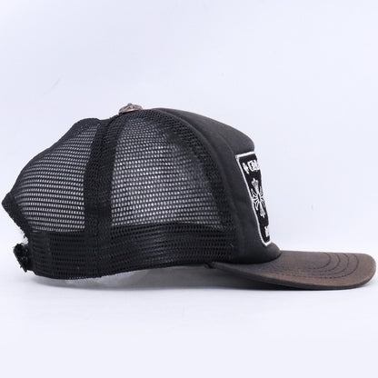 CHROME HEARTS Black Mesh Trucker Cap Size F