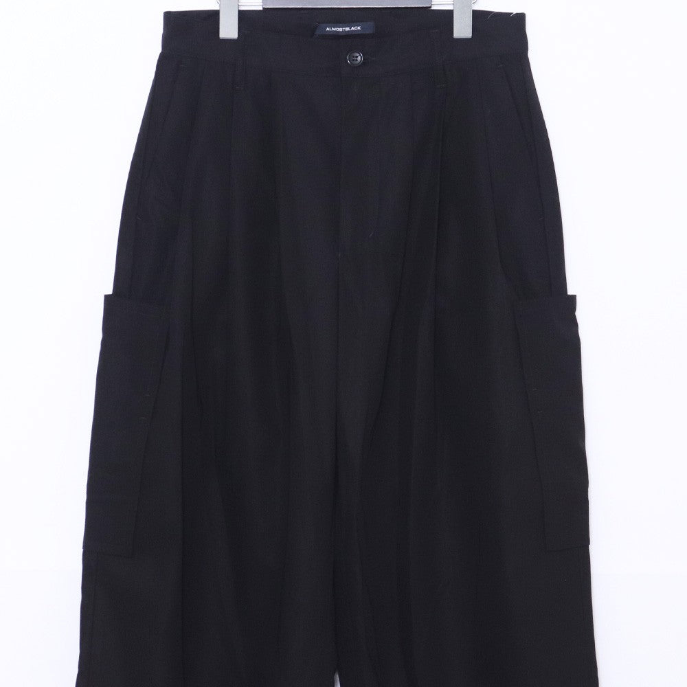 ALMOSTBLACK 25AW 6-Pocket Wide Easy Pants Black Size 1