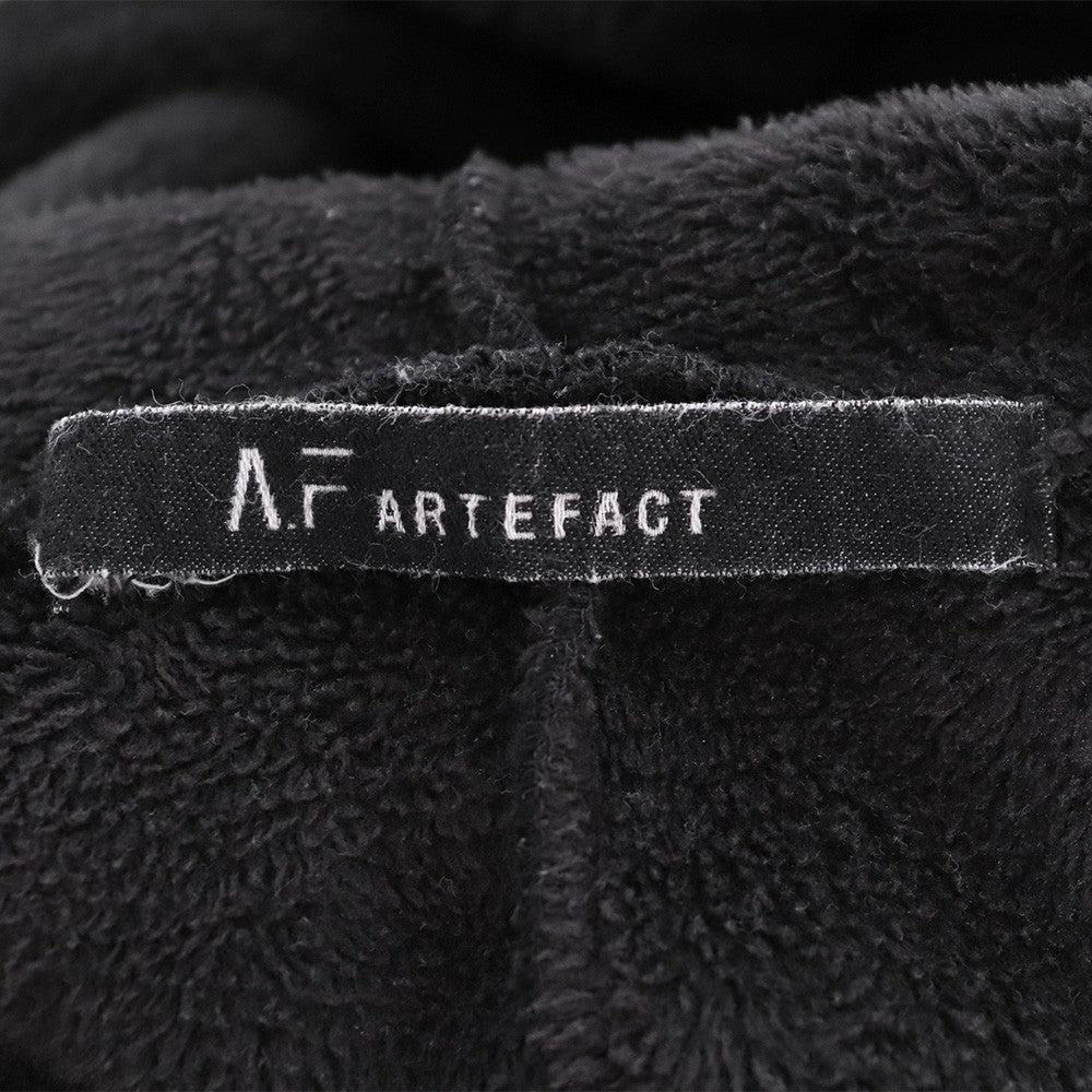 A.F ARTEFACT Bomber Heat Pullover Hoodie Black Size 3
