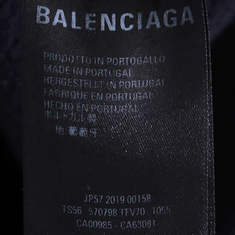 BALENCIAGA Back Logo Hoodie Black Size S