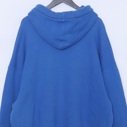 Palm Angels Iconic Terry Patch Hoodie Blue Size L